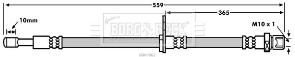 BORG & BECK Тормозной шланг BBH7862